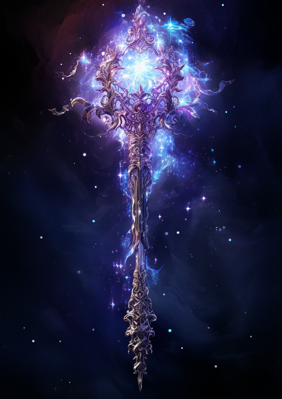 Magical spell weapon design image