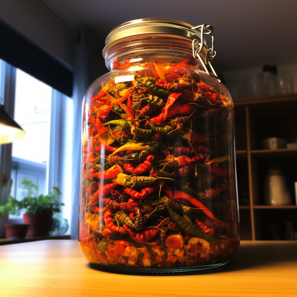 Jar of Magical Spicy Peppers