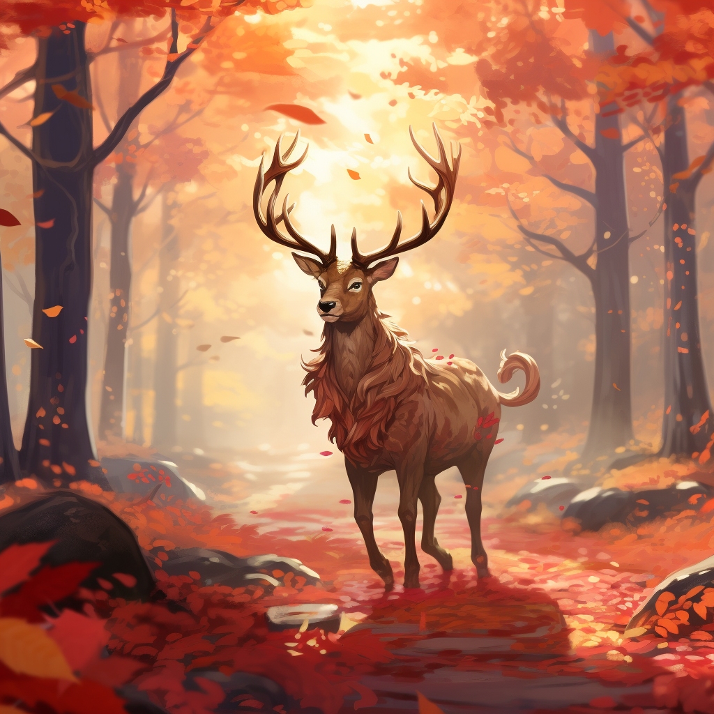 Magical Beast Walking in Fall