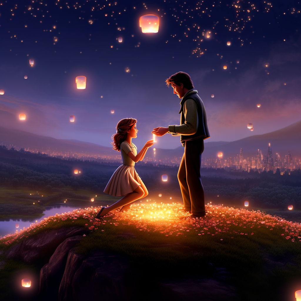 Heartwarming Disney Pixar proposal moment