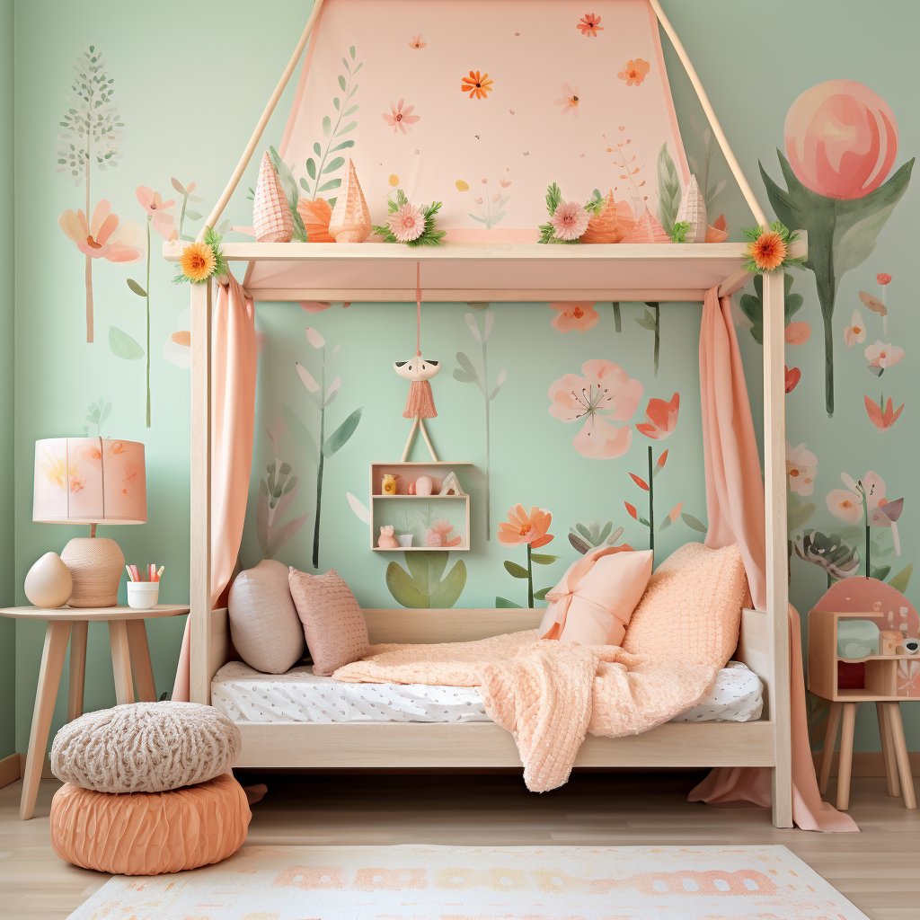 Whimsical and Vibrant Little Girl's Room