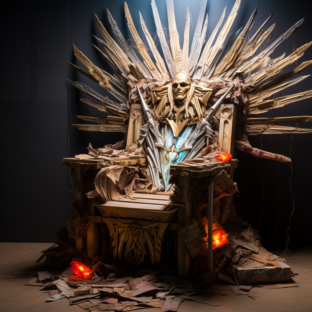 Magic Gathering Card Throne