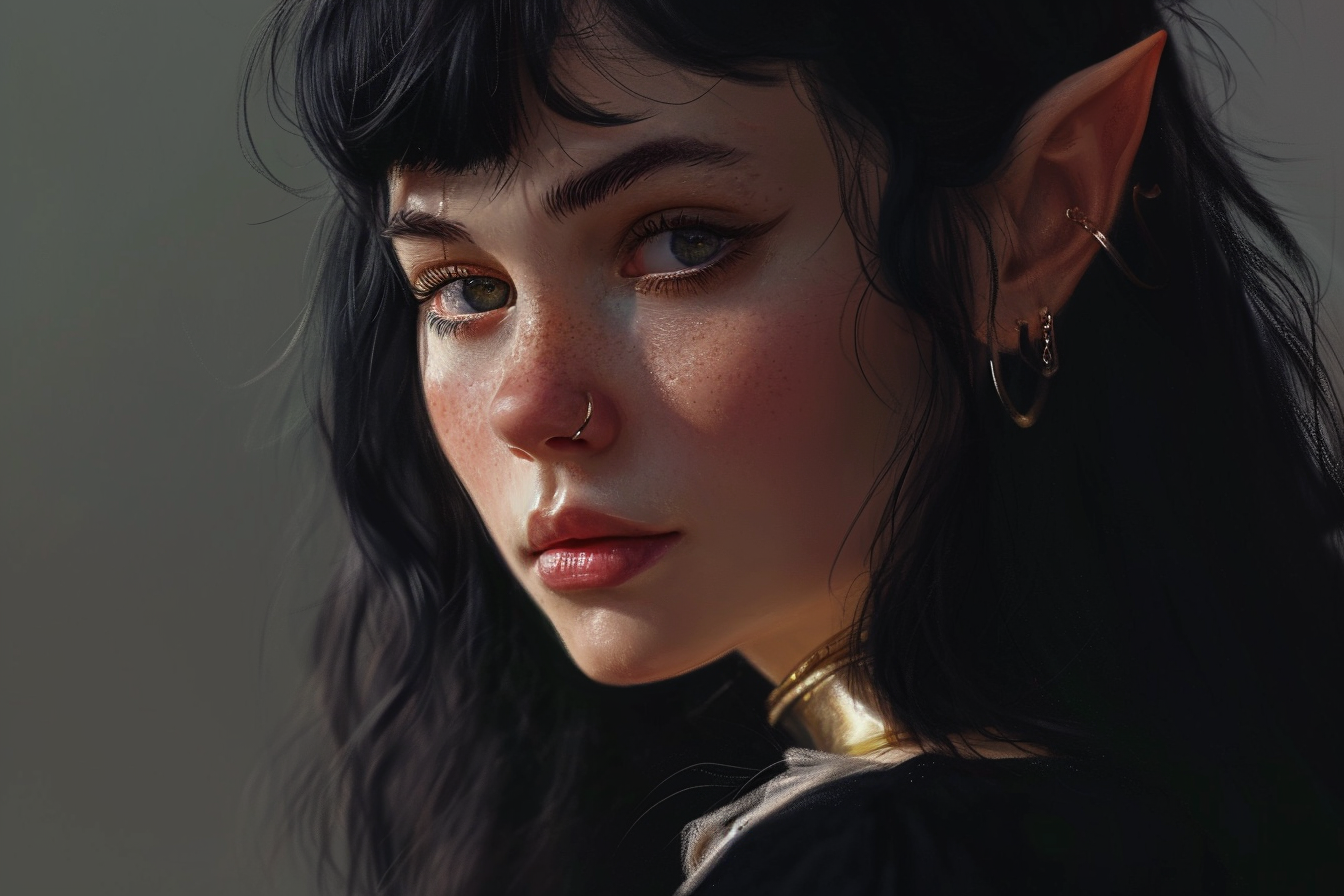 Magistrix Seraphina Thorne - Half-Elf Portrait  ?️