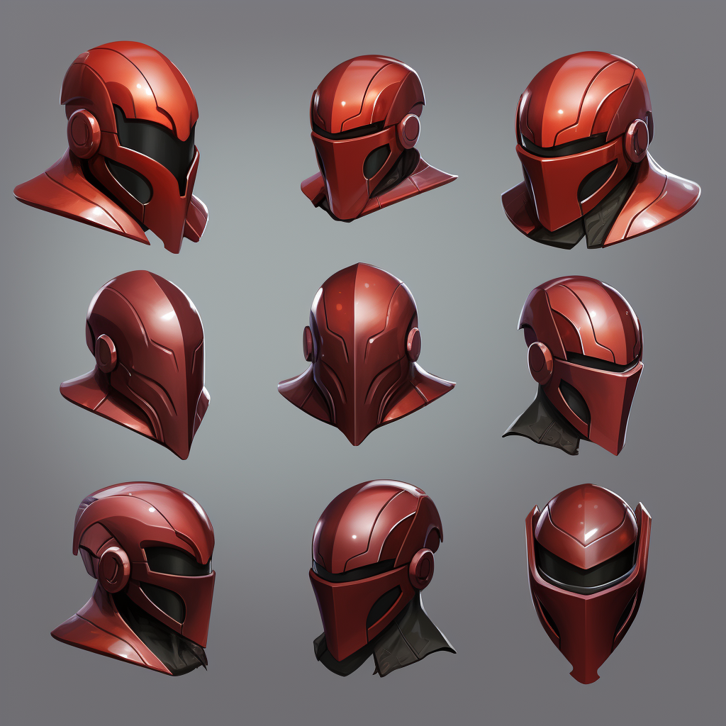 Magneto Stylized Helmet Reference Sheet