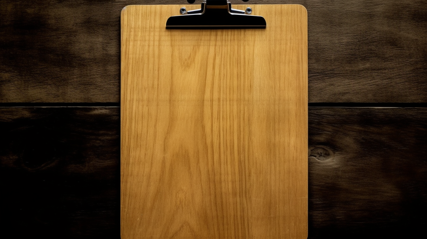 Sturdy Magnolia Wood Clipboard Design