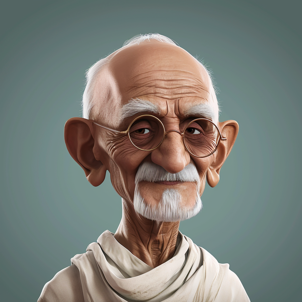 Mahatma Gandhi Cartoon Character