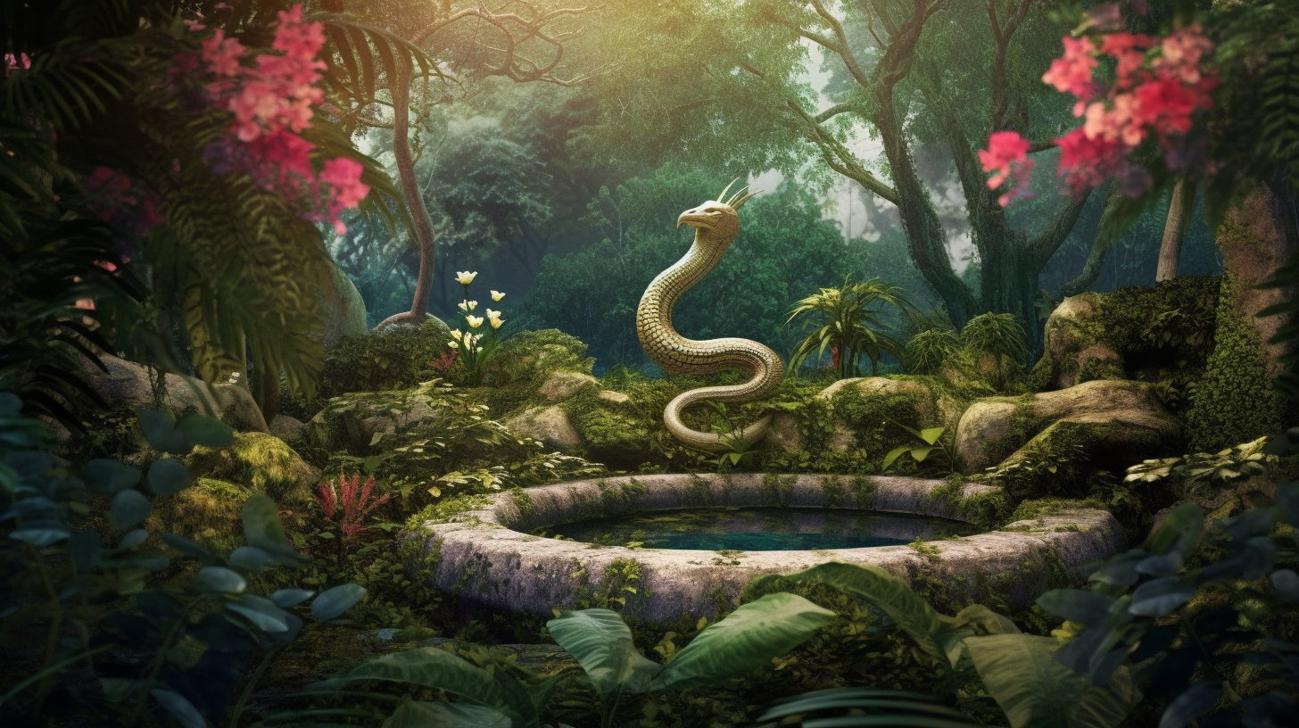 Majestic serpent in the Garden