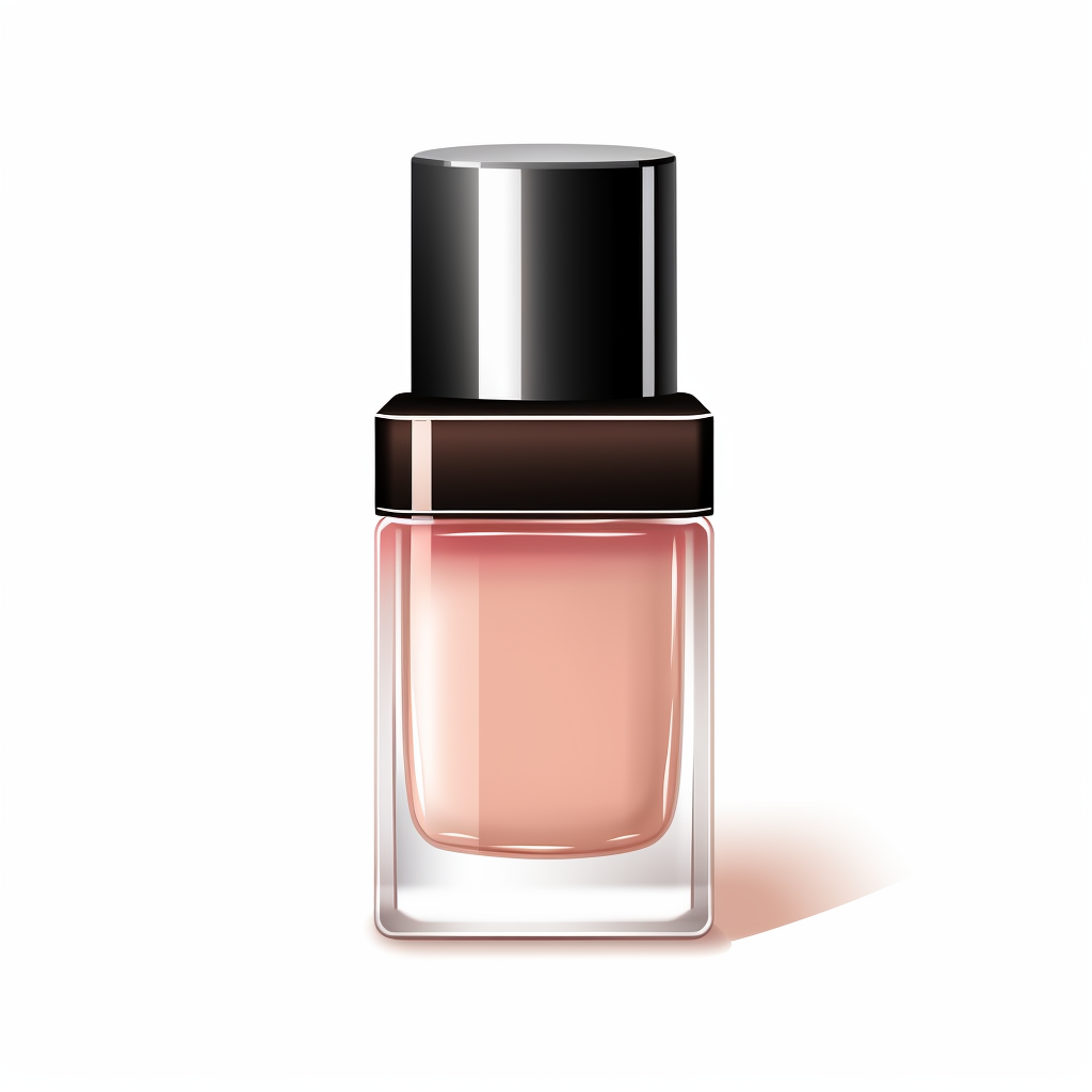 Makeup foundation bottle icon on white background