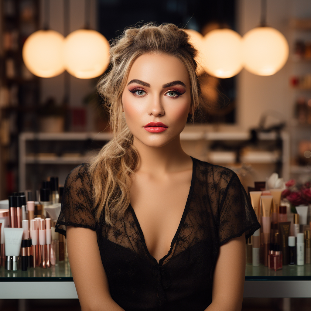 Makeup artist imagining buyer personas