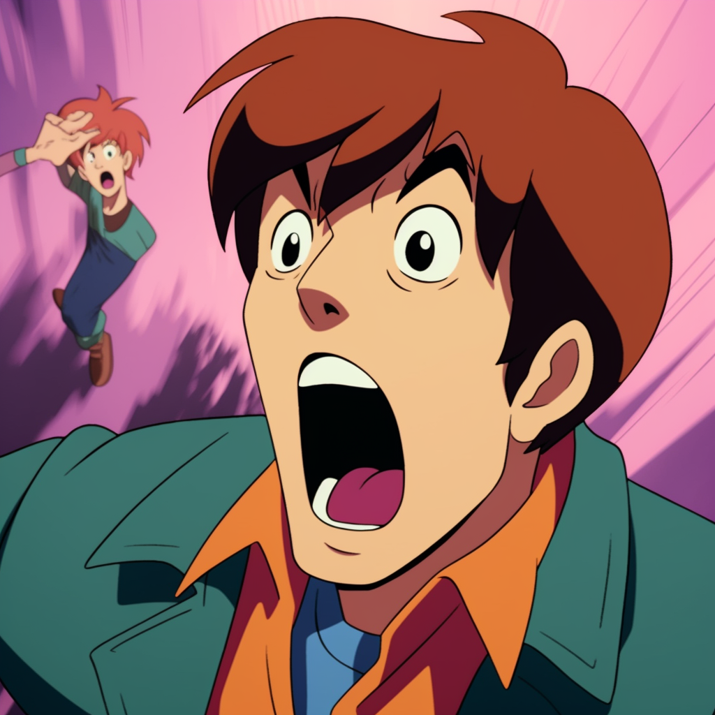 Makoto Takemiya Scream in Scoobidoo Episode