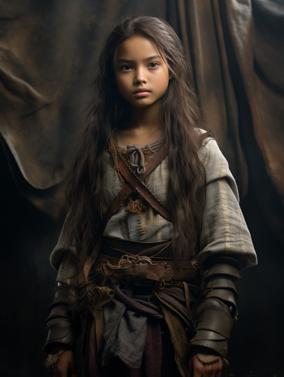 Malaysian girl in medieval fantasy attire