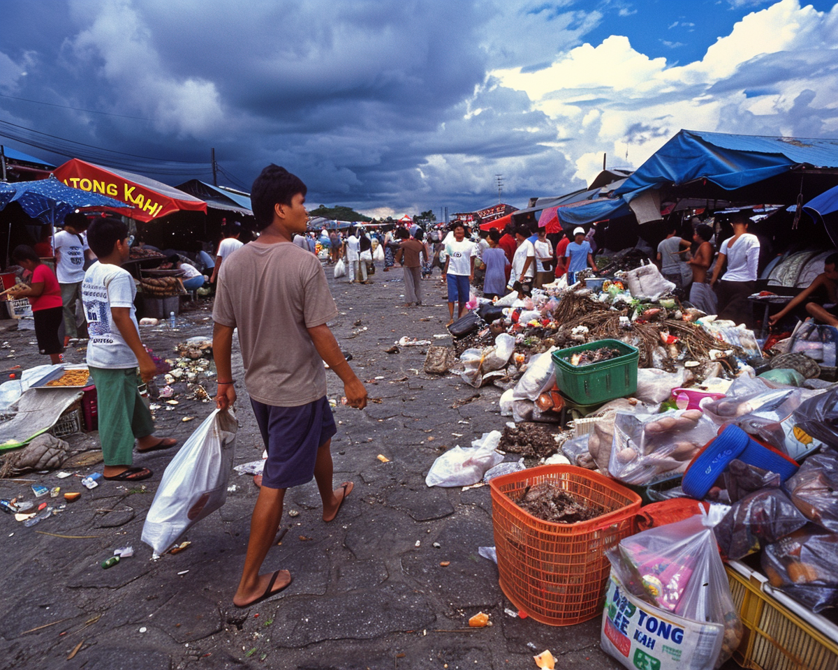 Malaysian Cargo Wet Market Chinatown