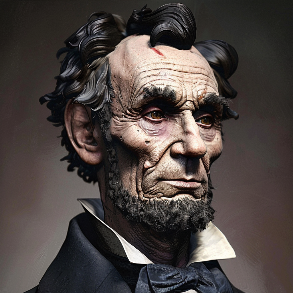 Male with Lincoln and Belichick features