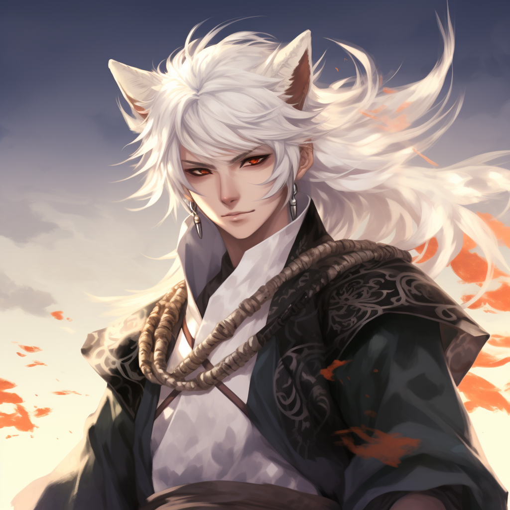 Male Kitsune DnD Character Concept