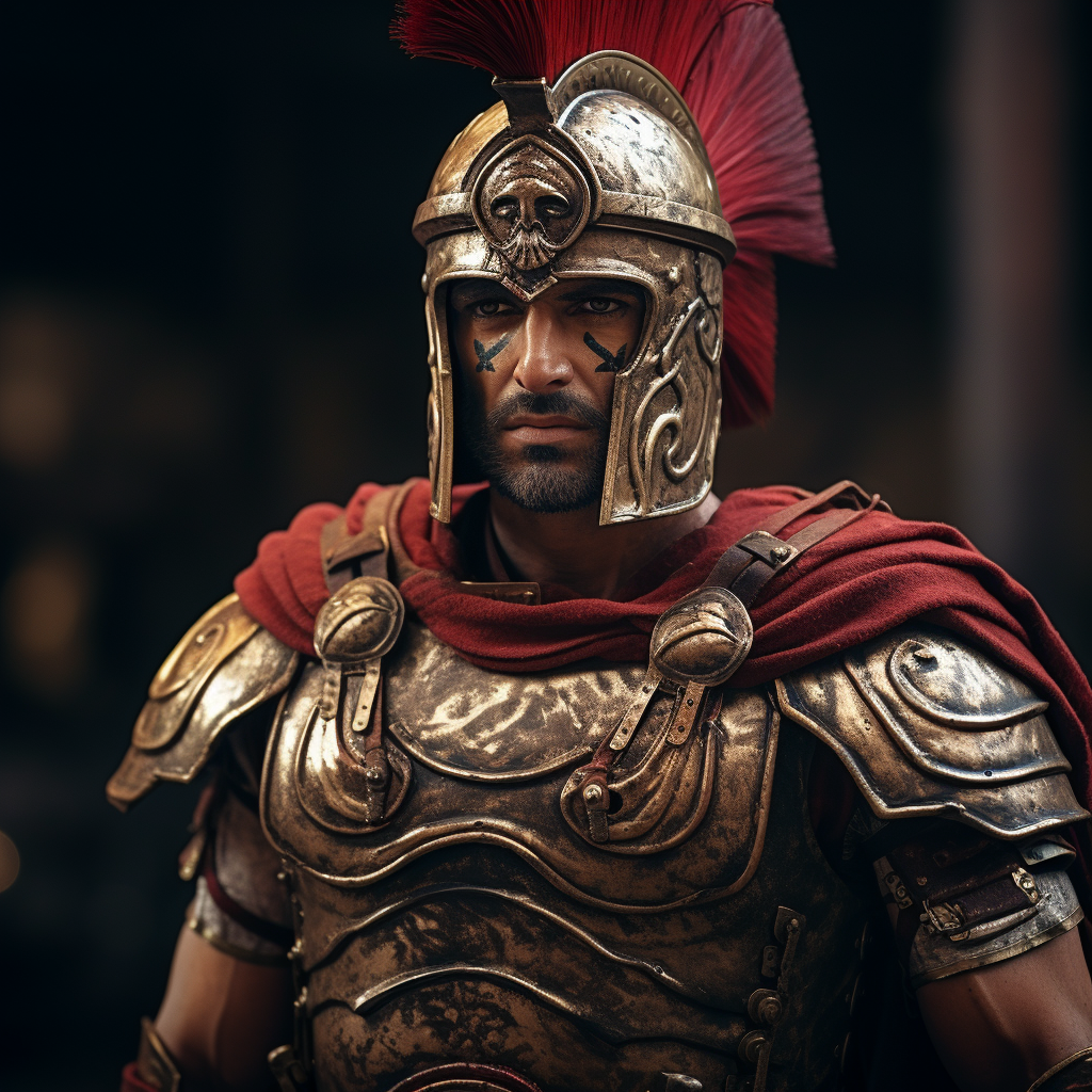 Male Roman Gladiator in Thrace Armor