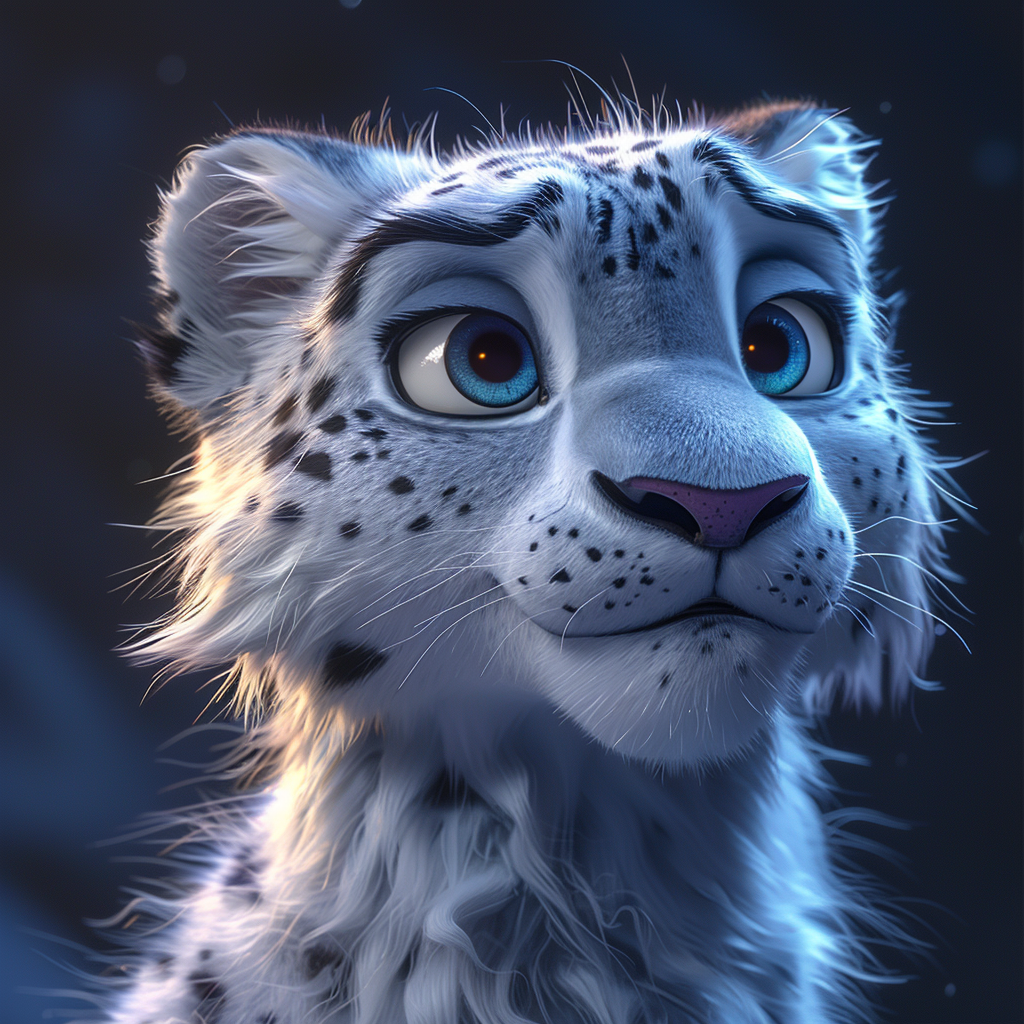 Male Snow Leopard Zootopia Style