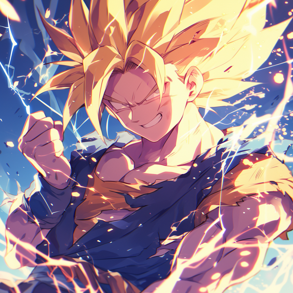 Male Super Saiyan Lightning Sparks