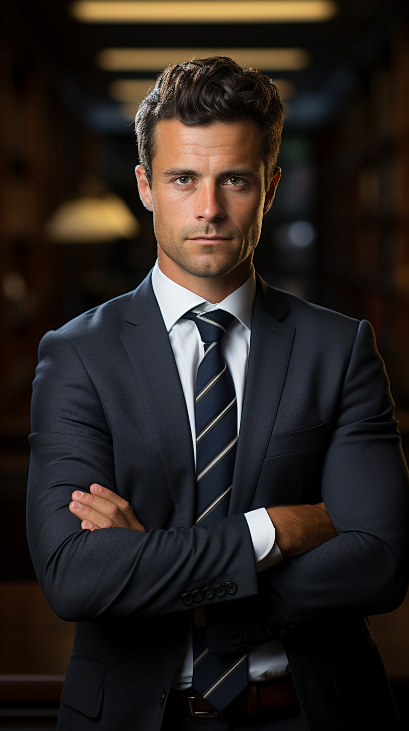 Professional male lawyer in portrait