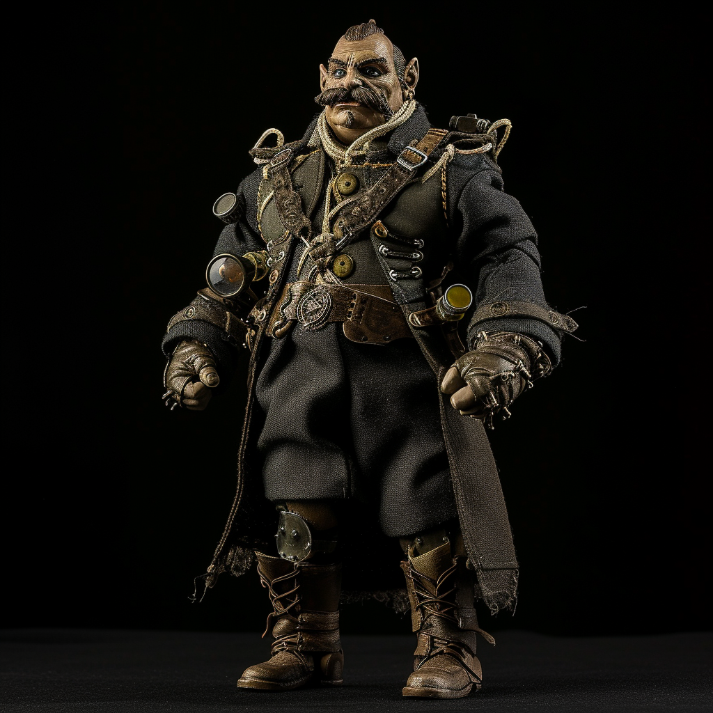 Male Orc Steampunk Action Figure