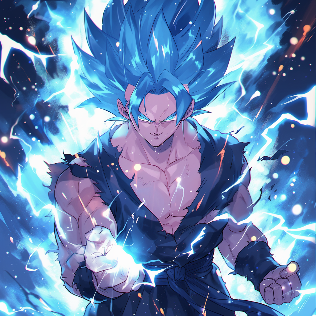 Male Super Saiyan in Blue