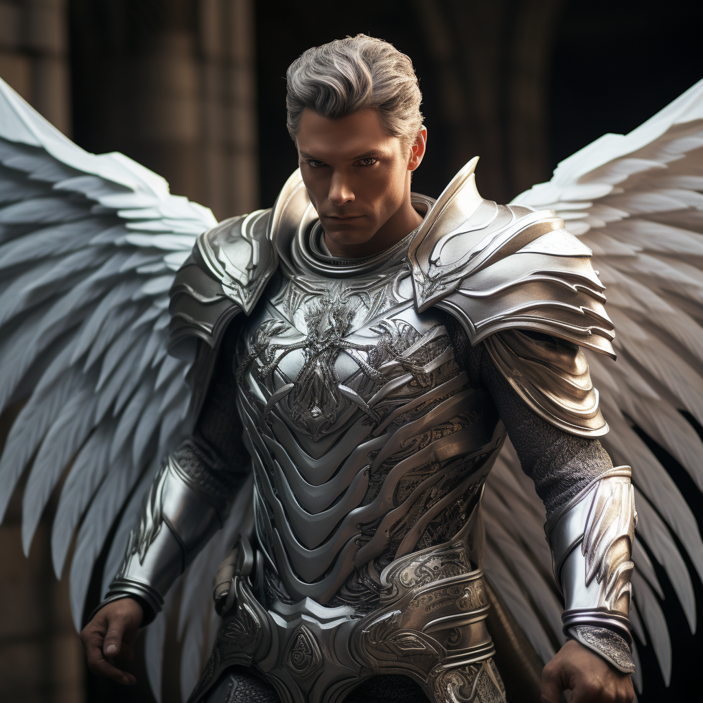 Hyper Realistic Archangel Gabriel Portrait