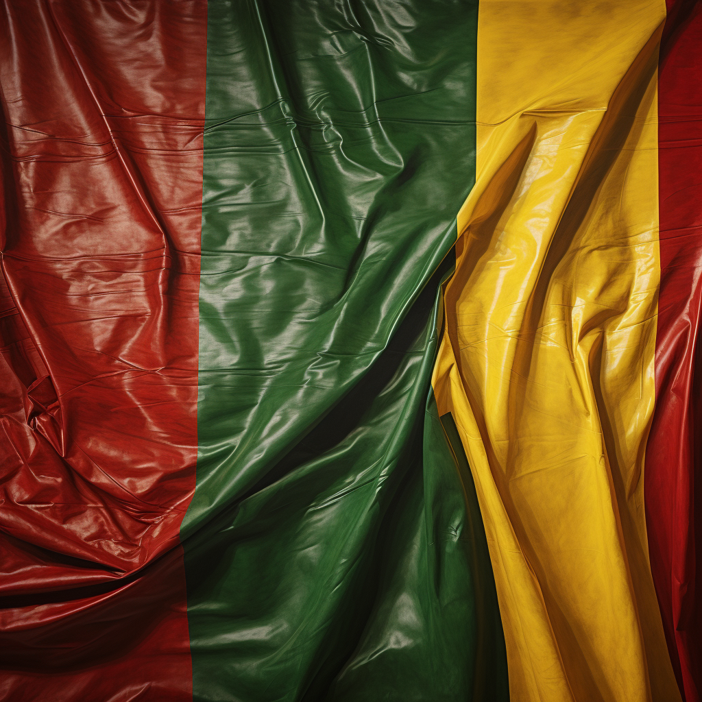 Mali Flag with Green, Yellow, and Red