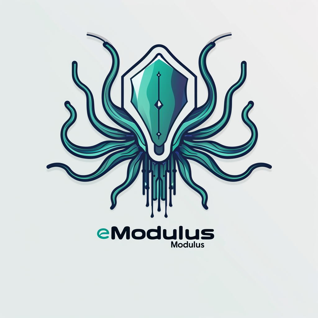 Futuristic malist logo illustration