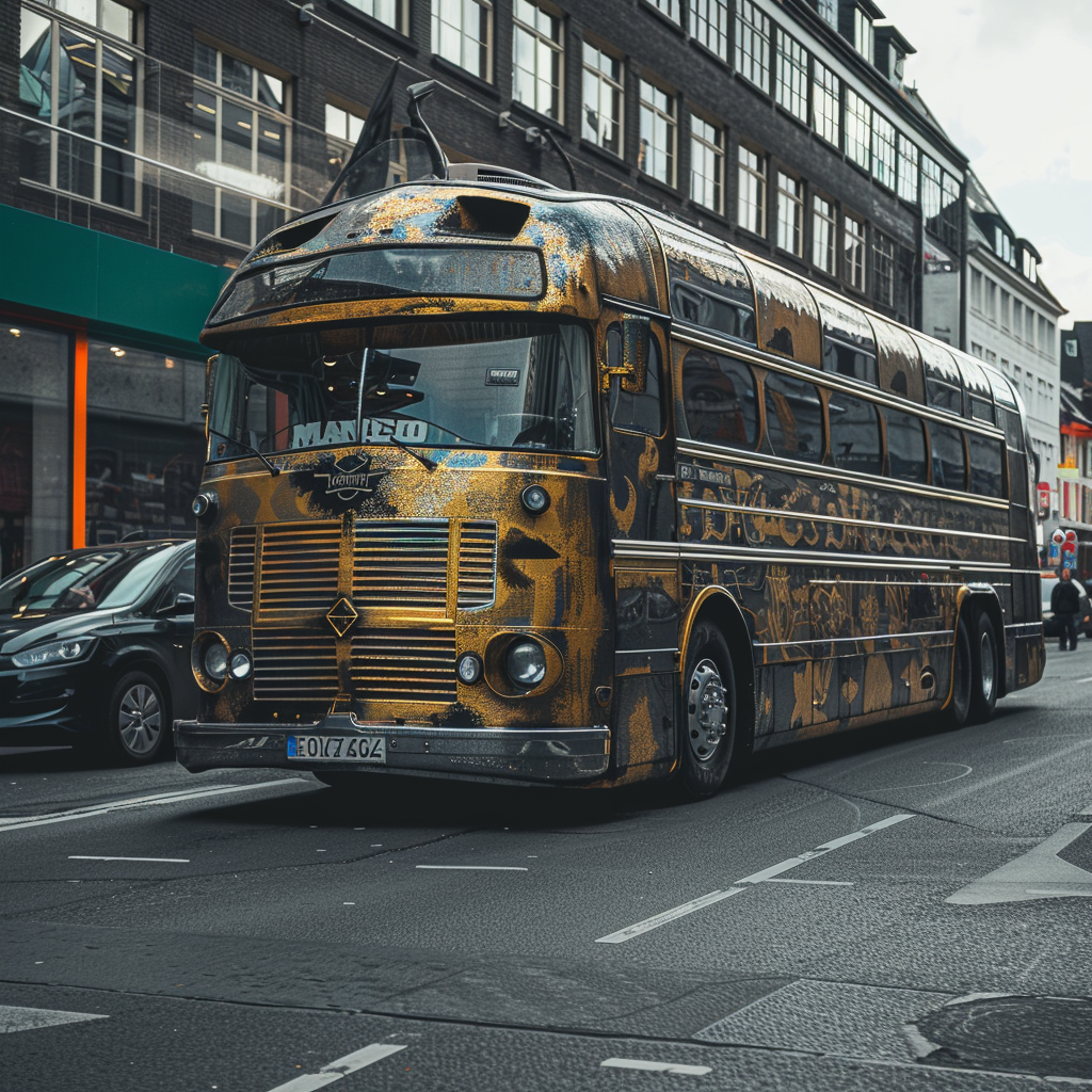 Man Band Tour Bus Hamburg 4K