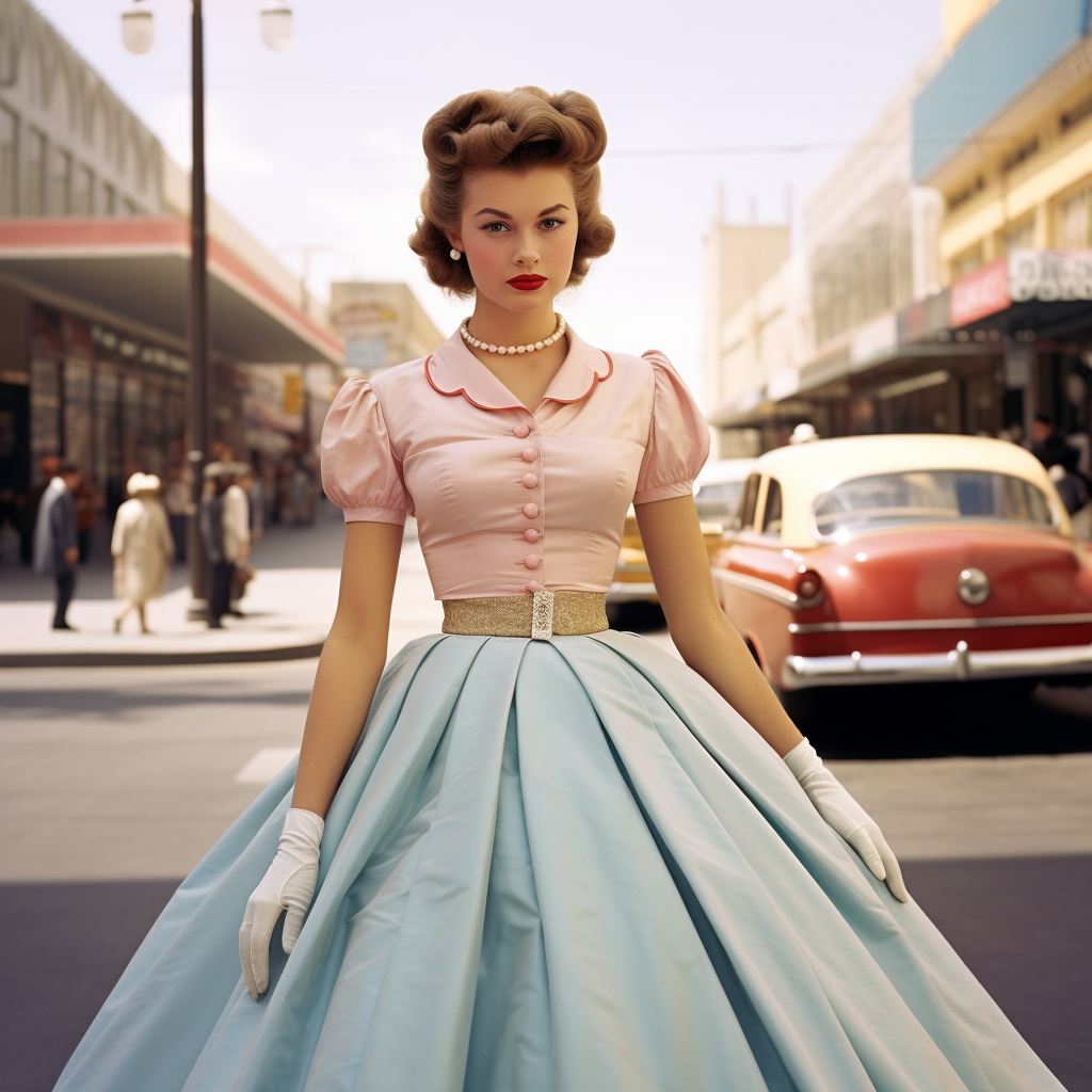 Stylish man in retro skirt