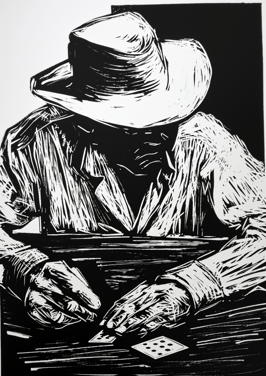 man playing domino with panama hat