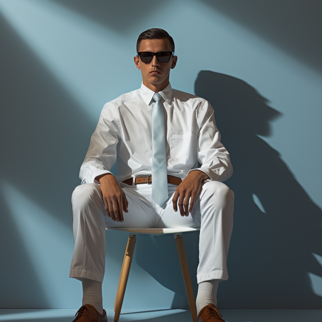 Man sitting on a chair