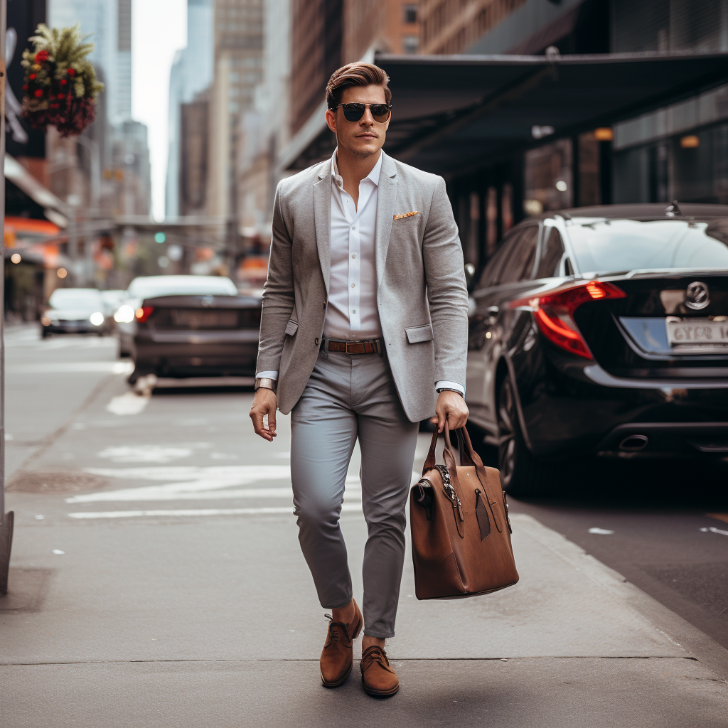 Man Stepping Out of Car