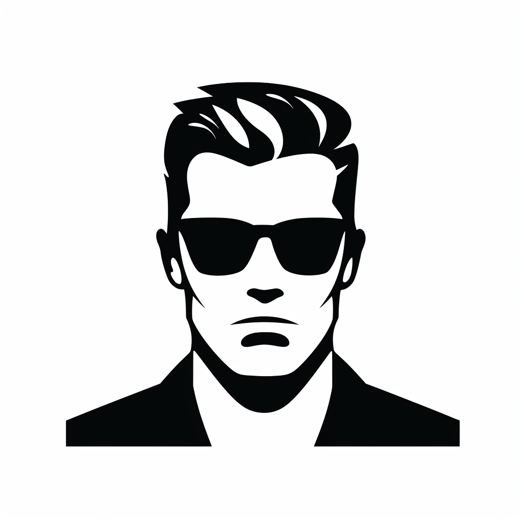 Man with Sunglasses Logo