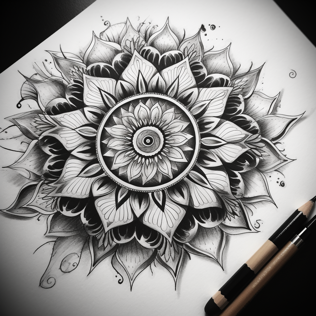 Stunning mandala tattoo design