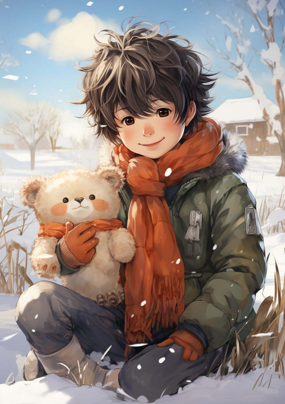 Mangas Anime Artistic Aesthetics Snowman