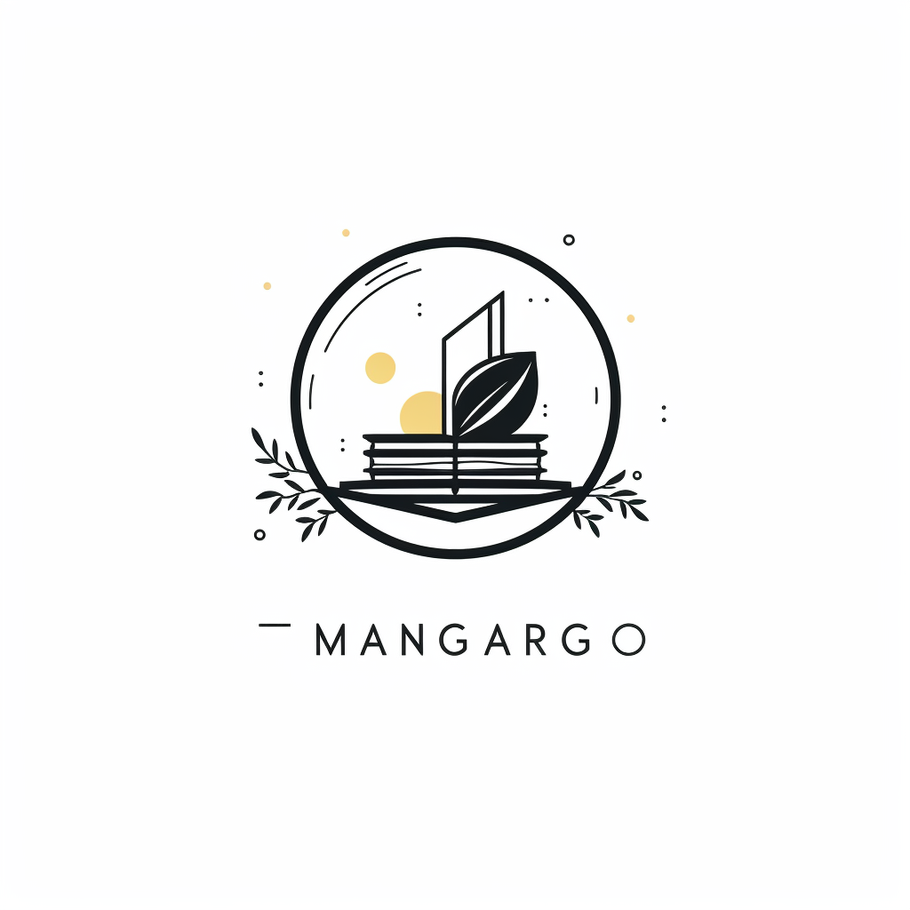 Minimalist Mango Publishing logo with mango element