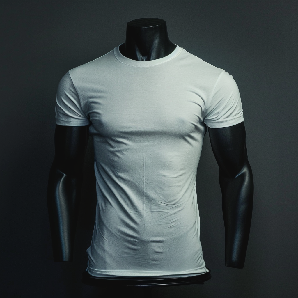 Grey Mannequin White T-Shirt Studio