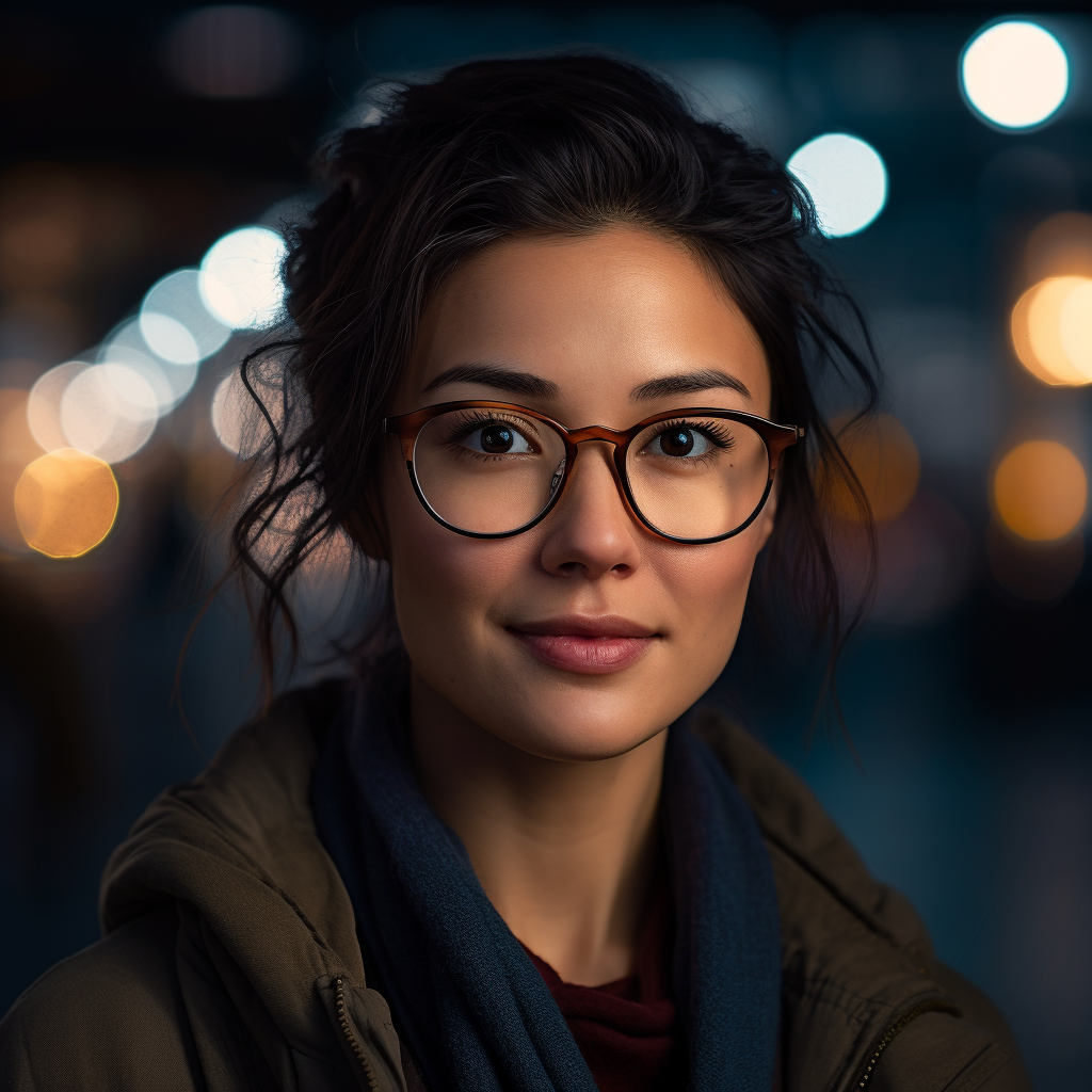 Portrait of Manny Jacinto with Glasses