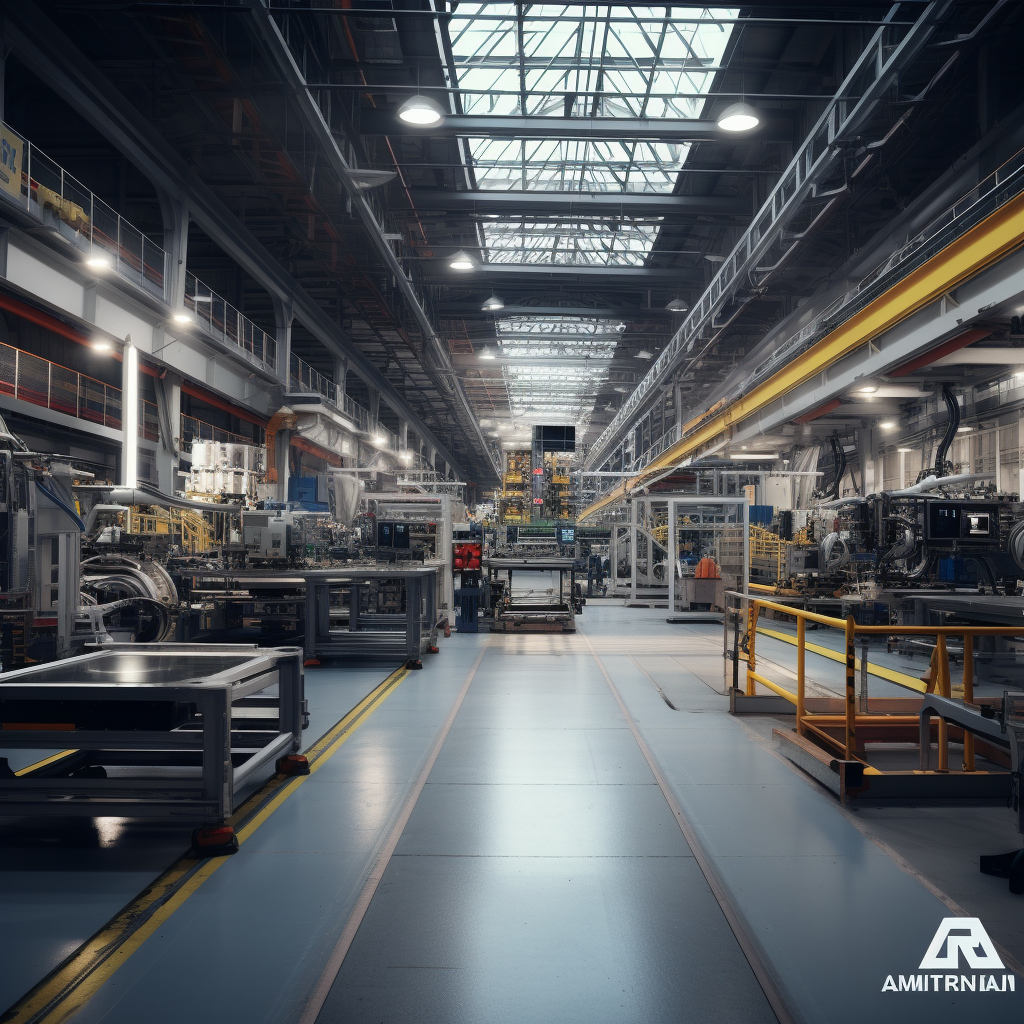 Hyper Detailed Manufacturing Warehouse Production Floor