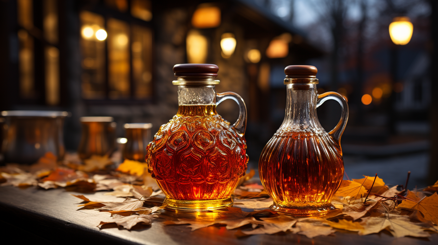 Gorgeous bottle of maple syrup