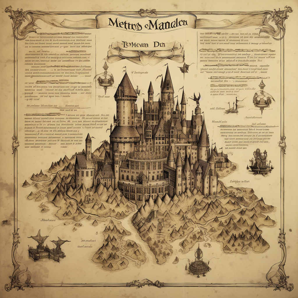 Harry Potter Marauders Map Poster