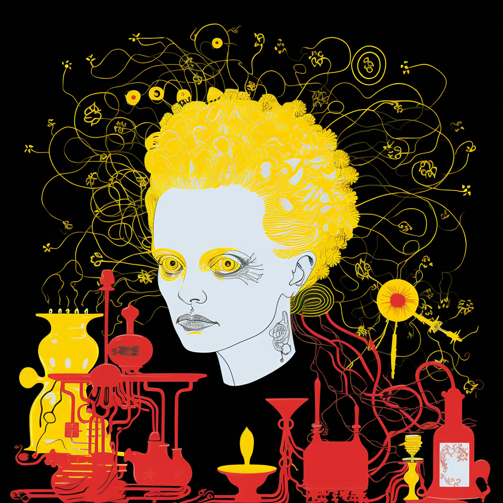 Marie Curie by Michael DeForge and tim walker