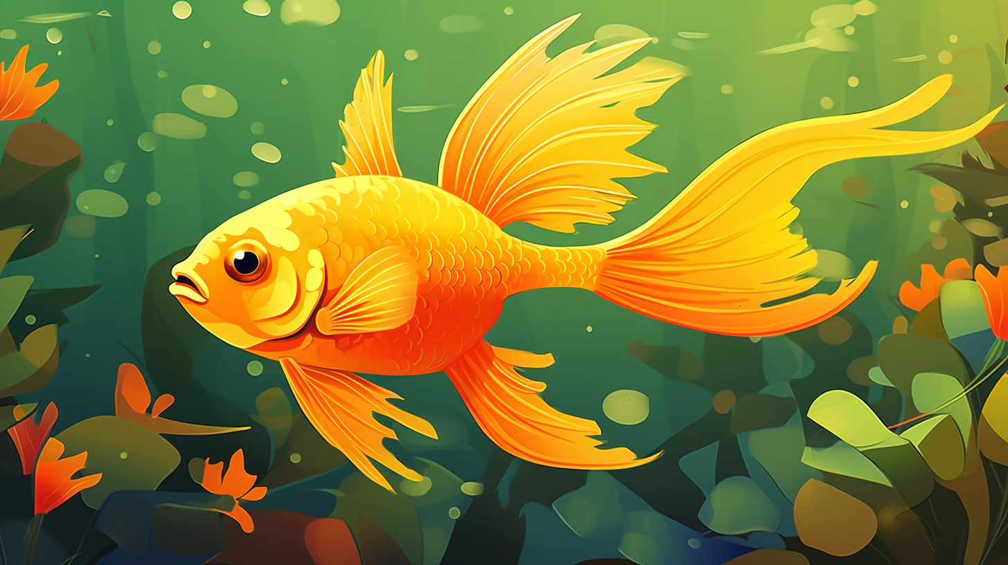 Illustration of Marigold Platy Tropical Aquarium Fish