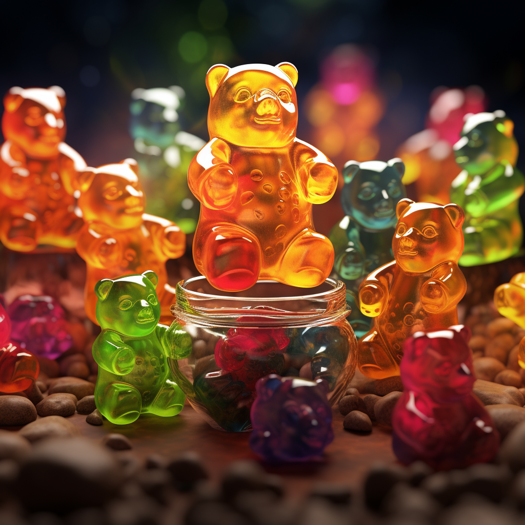 Delicious marijuana cannabis gummy bears