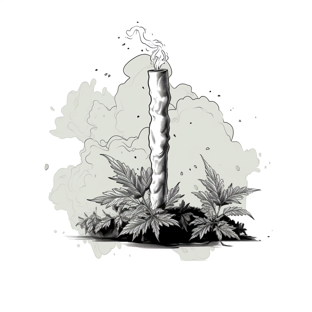 Illustration of a Marijuana Joint