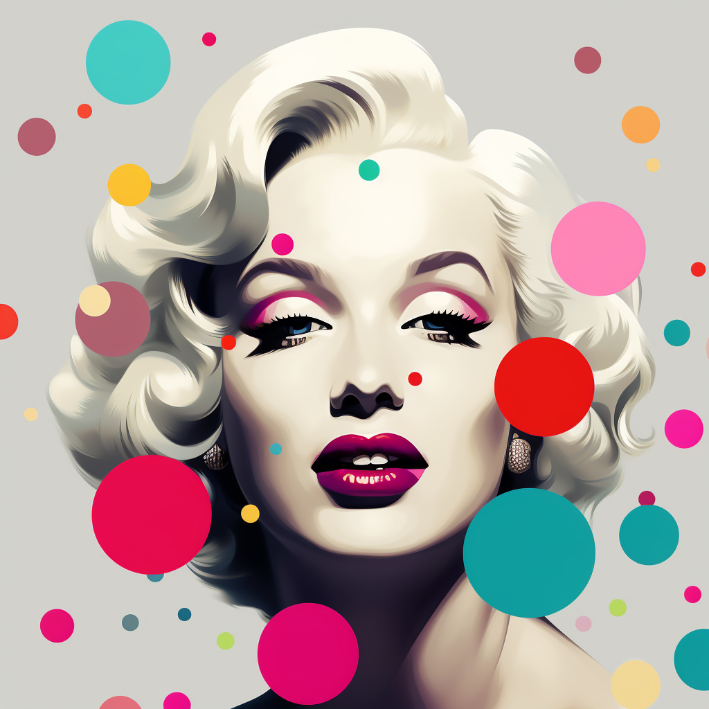 Marilyn Monroe Pop Art Style