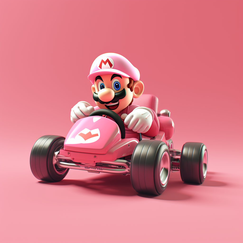 Soothing Mario Kart Racing Image