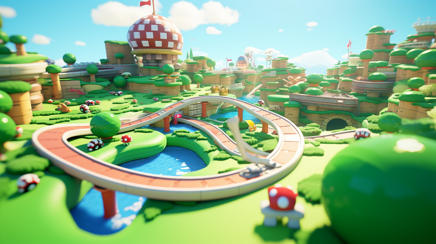 Mario Kart putt putt track