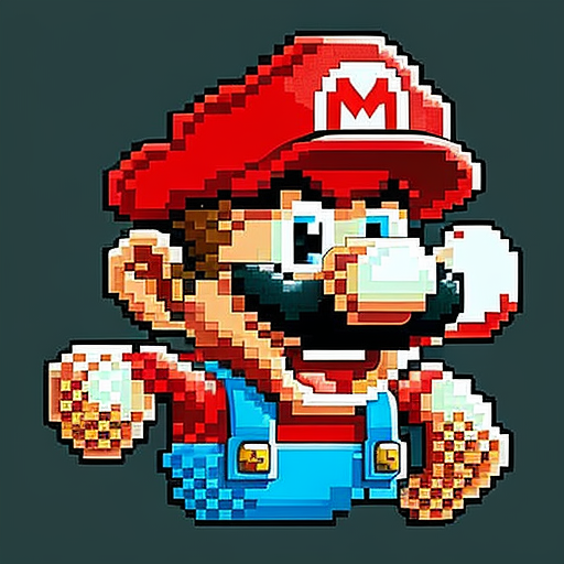 Mario pixel art image