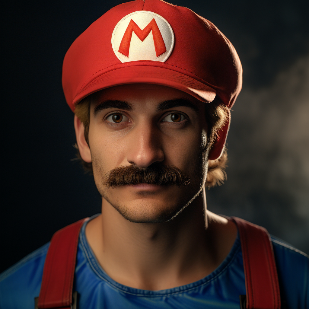 Super Mario portrait in 4K